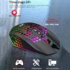 Keyboards & Mouse |   2.4G Wireless Computer Mouse for Notebook PC Laptop with USB Receiver Colorful LED Light 800/1200/1600 3-Level DIP Built-in Rechargeable Battery Computer Peripherals Keyboards & Mouse