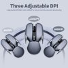 Keyboards & Mouse |   2.4G Wireless Mouse Ergonomic Office Mouse 10m Transmission Distance 3-level Adjustable DPI Plug and Play for PC Laptop Black Computer Peripherals Keyboards & Mouse