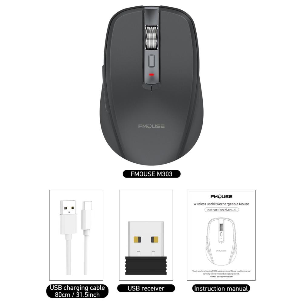 Keyboards & Mouse |   2.4G+BT5.1 Dual-mode Wireless Mouse Computer Gaming Mice Ergonomic Design 4-gear   Adjustable DPI Built-in Rechargeable Battery for Laptop Computer Peripherals Keyboards & Mouse