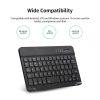 Keyboards & Mouse |   7-inch Wireless BT 3.0 Keyboard Mini Ultra-slim BT Keyboard for Tablet Smartphone Support iOS Windows Android Systems Black Computer Peripherals Keyboards & Mouse