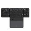 Keyboards & Mouse |   B055 Ultra Thin Wireless keyboard Four fold with large touchpad BT keyboard Tablet Silent mini keyboard Computer Peripherals Keyboards & Mouse