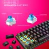 Keyboards & Mouse |   BAJEAL Mechanical Keyboard 63-key Gaming Keyboard High-quality Blue Switches Durable and Compact Design Various RGB Backlit 17 Lighting Modes Ergonomic and User-centered for Windows Mac OS Linux and More Computer Peripherals Keyboards & Mouse