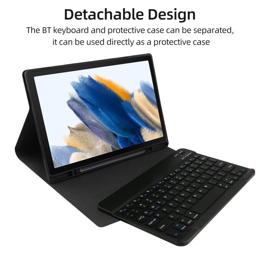 Keyboards & Mouse |   Detachable Tablet Protective Case with BT Keyboard Pen Slot Compatible with Samsung Galaxy Tab A8 10.5 inch SM-X200/SM-X205/SM-X207 Computer Peripherals Keyboards & Mouse