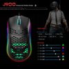 Keyboards & Mouse |   HXSJ J900 USB Wired Gaming Mouse RGB Gaming Mouse with Six Adjustable DPI Ergonomic Design for Desktop Laptop Black Computer Peripherals Keyboards & Mouse