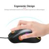 Keyboards & Mouse |   HXSJ J900 USB Wired Gaming Mouse RGB Gaming Mouse with Six Adjustable DPI Ergonomic Design for Desktop Laptop Black Computer Peripherals Keyboards & Mouse