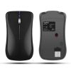 Keyboards & Mouse |   HXSJ T23 Wireless Mouse 2.4G+BT3.0+BT5.0 3-mode Ergonomic Mouse Built-in 400mAh Rechargeable Battery for PC Laptop Black Computer Peripherals Keyboards & Mouse