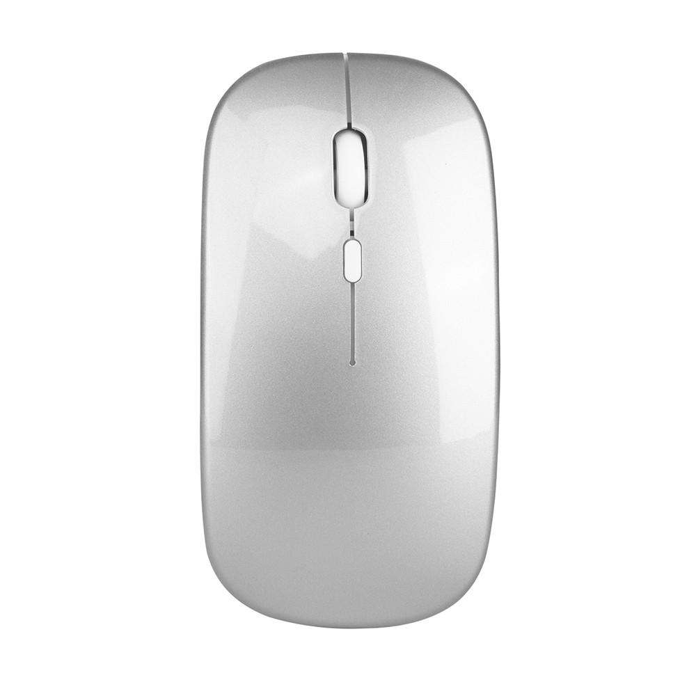 Keyboards & Mouse |   HXSJ Wireless 2.4G Mouse Ultra-thin Silent Mouse Portable and Sleek Mice Rechargeable Mouse 10m/33ft Wireless Transmission (Silver) Computer Peripherals Keyboards & Mouse