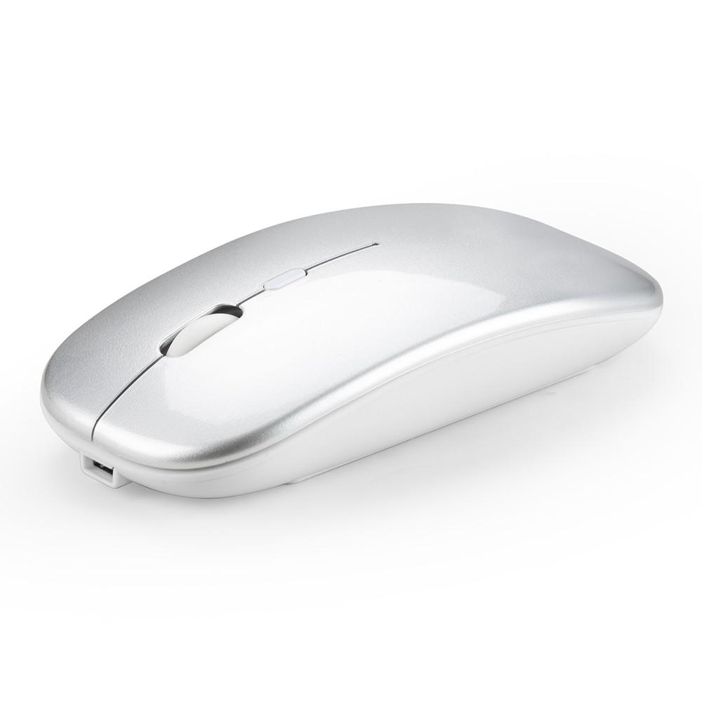 Keyboards & Mouse |   HXSJ Wireless 2.4G Mouse Ultra-thin Silent Mouse Portable and Sleek Mice Rechargeable Mouse 10m/33ft Wireless Transmission (Silver) Computer Peripherals Keyboards & Mouse