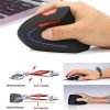 Keyboards & Mouse |   HXSJ Wireless Mouse Vertical Mice Ergonomic Rechargeable 3 DPI optional Adjustable 2400 DPI Mouse with USB charging Cable for Mac Laptop PC Computer Computer Peripherals Keyboards & Mouse