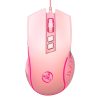 Keyboards & Mouse |   HXSJ X100 Wired Gaming Mouse Ergonomic Gaming Office Mouse 7-color Breathing Light Effect 4-gear Adjustable DPI Pink Computer Peripherals Keyboards & Mouse