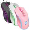 Keyboards & Mouse |   HXSJ X100 Wired Gaming Mouse Ergonomic Gaming Office Mouse 7-color Breathing Light Effect 4-gear Adjustable DPI Pink Computer Peripherals Keyboards & Mouse