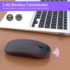 Keyboards & Mouse |   M40 Ultra-thin Wireless Mouse 2.4G Rechargeable Wireless Silent Mouse Computer Peripherals Keyboards & Mouse