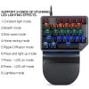 Keyboards & Mouse |   Motospeed K27 One-handed Mechanical Keyboard 27 Keys Wired Gaming Keyboard LED Mixed Light Effect Mechanical Blue Switches Computer Peripherals Keyboards & Mouse