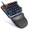 Keyboards & Mouse |   Motospeed K27 One-handed Mechanical Keyboard 27 Keys Wired Gaming Keyboard LED Mixed Light Effect Mechanical Blue Switches Computer Peripherals Keyboards & Mouse