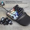 Keyboards & Mouse |   Motospeed K27 One-handed Mechanical Keyboard 27 Keys Wired Gaming Keyboard LED Mixed Light Effect Mechanical Blue Switches Computer Peripherals Keyboards & Mouse