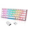 Keyboards & Mouse |   Motospeed SK62 BT Wireless Gaming Mechanical Keyboard 61 Keys RGB Backlight Blue Switch Macro Drive For Laptop PC Computer Peripherals Keyboards & Mouse