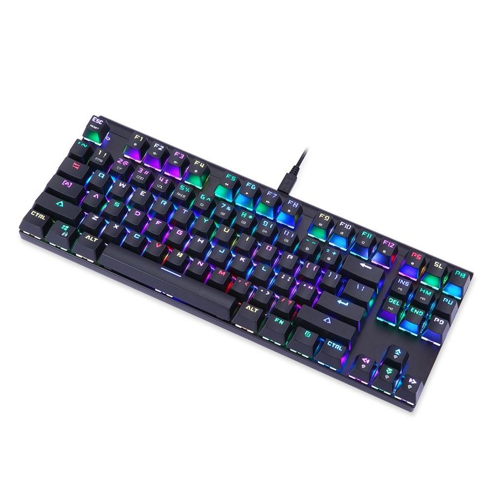 Keyboards & Mouse |   Motospeed V30 Wired Optical USB Gaming Mouse + CK101 87 Key NKRO RGB Backlit Mechanical Gaming Keyboard +  P70 Black Non-Slip Rubber Computer Gaming Mouse Pad Computer Peripherals Keyboards & Mouse