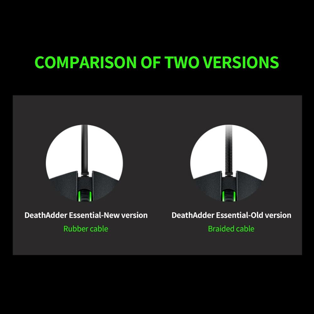Keyboards & Mouse |   Razer DeathAdder Essential Wired Gaming Mouse Ergonomic Mice with 6400DPI Optical Sensor 5 Programmable Buttons  (2021 Version) Computer Peripherals Keyboards & Mouse