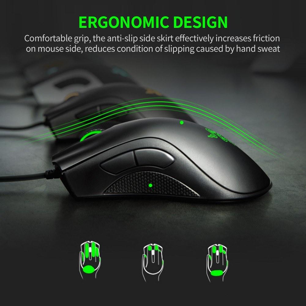 Keyboards & Mouse |   Razer DeathAdder Essential Wired Gaming Mouse Ergonomic Mice with 6400DPI Optical Sensor 5 Programmable Buttons  (2021 Version) Computer Peripherals Keyboards & Mouse