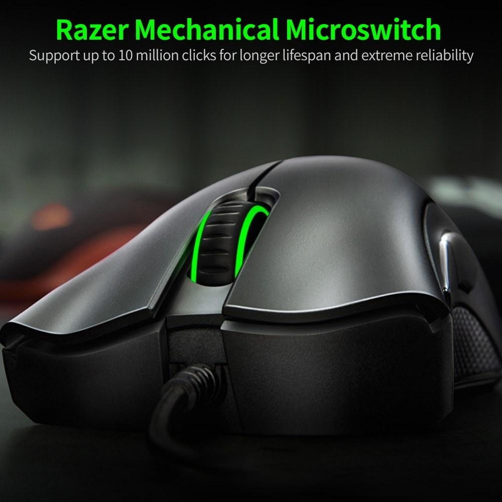 Keyboards & Mouse |   Razer DeathAdder Essential Wired Gaming Mouse Ergonomic Mice with 6400DPI Optical Sensor 5 Programmable Buttons  (2021 Version) Computer Peripherals Keyboards & Mouse