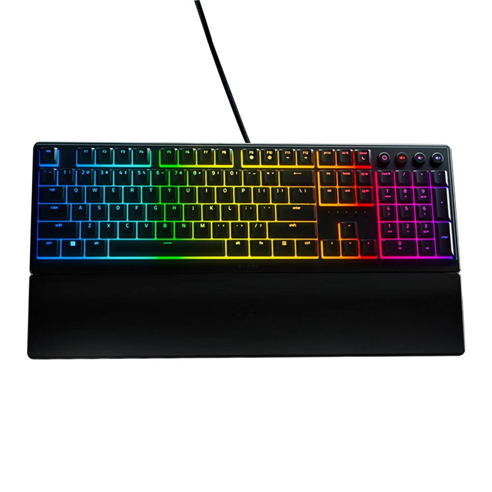 Keyboards & Mouse |   Razer V3 104 Keys Gaming Keyboard Razer Chroma RGB USB Wired Keyboard 1000Hz Mechanical Keyboard with Detachable Wrist Rest Computer Peripherals Keyboards & Mouse