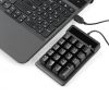 Keyboards & Mouse |   USB Wired Numeric Keypad Mechanical Feel Number Pad Keyboard 19 Keys Water-proof for Laptop Desktop PC Notebook Black Computer Peripherals Keyboards & Mouse