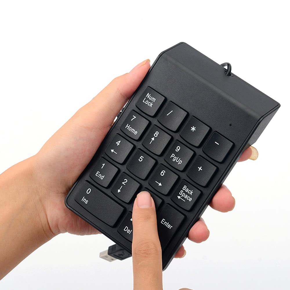 Keyboards & Mouse |   Wired USB Numeric Keypad Slim Mini Number Pad Digital Keyboard 18 Keys for iMac/Mac Pro/MacBook/MacBook Air/Pro Laptop PC Notebook Desktop Computer Peripherals Keyboards & Mouse