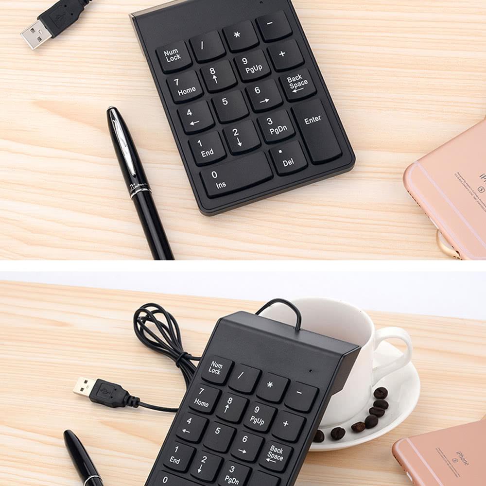 Keyboards & Mouse |   Wired USB Numeric Keypad Slim Mini Number Pad Digital Keyboard 18 Keys for iMac/Mac Pro/MacBook/MacBook Air/Pro Laptop PC Notebook Desktop Computer Peripherals Keyboards & Mouse