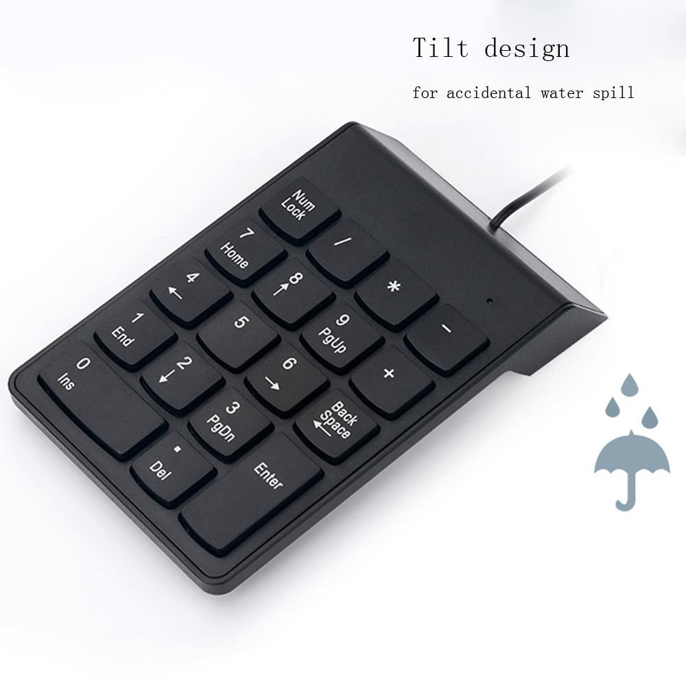 Keyboards & Mouse |   Wired USB Numeric Keypad Slim Mini Number Pad Digital Keyboard 18 Keys for iMac/Mac Pro/MacBook/MacBook Air/Pro Laptop PC Notebook Desktop Computer Peripherals Keyboards & Mouse