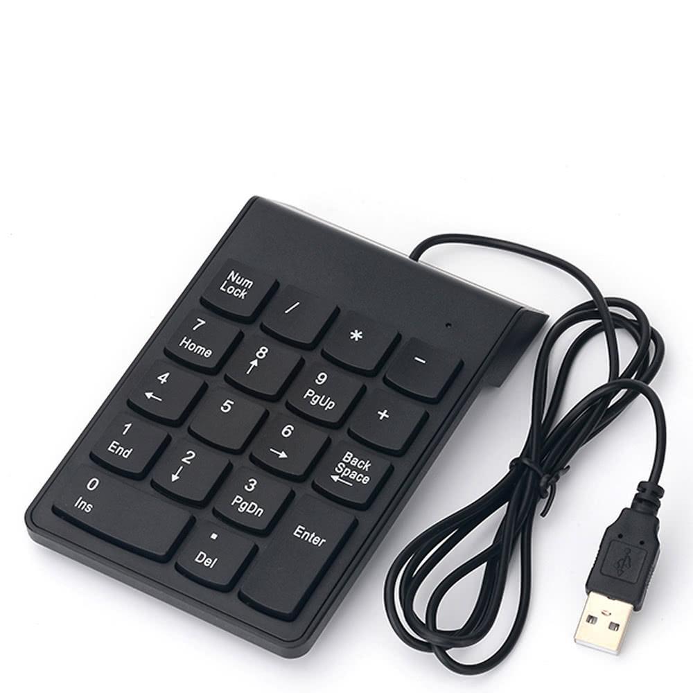 Keyboards & Mouse |   Wired USB Numeric Keypad Slim Mini Number Pad Digital Keyboard 18 Keys for iMac/Mac Pro/MacBook/MacBook Air/Pro Laptop PC Notebook Desktop Computer Peripherals Keyboards & Mouse