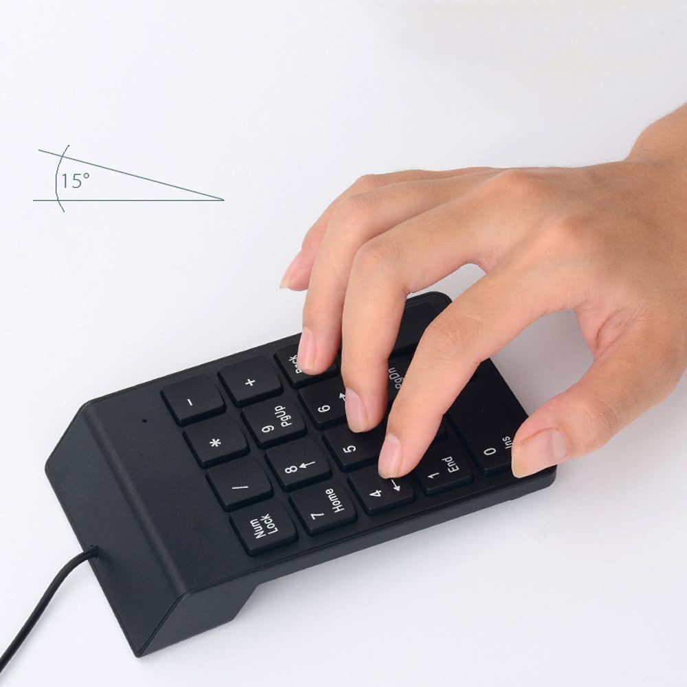 Keyboards & Mouse |   Wired USB Numeric Keypad Slim Mini Number Pad Digital Keyboard 18 Keys for iMac/Mac Pro/MacBook/MacBook Air/Pro Laptop PC Notebook Desktop Computer Peripherals Keyboards & Mouse