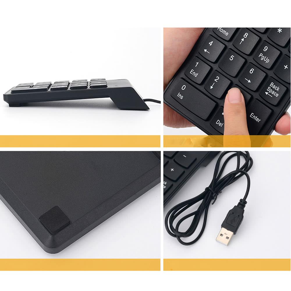 Keyboards & Mouse |   Wired USB Numeric Keypad Slim Mini Number Pad Digital Keyboard 18 Keys for iMac/Mac Pro/MacBook/MacBook Air/Pro Laptop PC Notebook Desktop Computer Peripherals Keyboards & Mouse