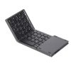 Keyboards & Mouse |   Wireless BT Keyboard Folding Keyboard Portable Ultra Slim BT Keyboard with Touchpad for Windows/Android/iOS Grey Computer Peripherals Keyboards & Mouse