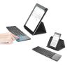 Keyboards & Mouse |   Wireless BT Keyboard Folding Keyboard Portable Ultra Slim BT Keyboard with Touchpad for Windows/Android/iOS Grey Computer Peripherals Keyboards & Mouse