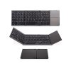 Keyboards & Mouse |   Wireless BT Keyboard Folding Keyboard Portable Ultra Slim BT Keyboard with Touchpad for Windows/Android/iOS Grey Computer Peripherals Keyboards & Mouse