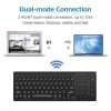 Keyboards & Mouse |   Wireless Dual-mode Keyboard 2.4G/BT Wireless Connection Ergonomic Design with Touchpad Wide Compatibility Computer Peripherals Keyboards & Mouse