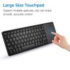 Keyboards & Mouse |   Wireless Dual-mode Keyboard 2.4G/BT Wireless Connection Ergonomic Design with Touchpad Wide Compatibility Computer Peripherals Keyboards & Mouse