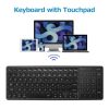 Keyboards & Mouse |   Wireless Dual-mode Keyboard 2.4G/BT Wireless Connection Ergonomic Design with Touchpad Wide Compatibility Computer Peripherals Keyboards & Mouse