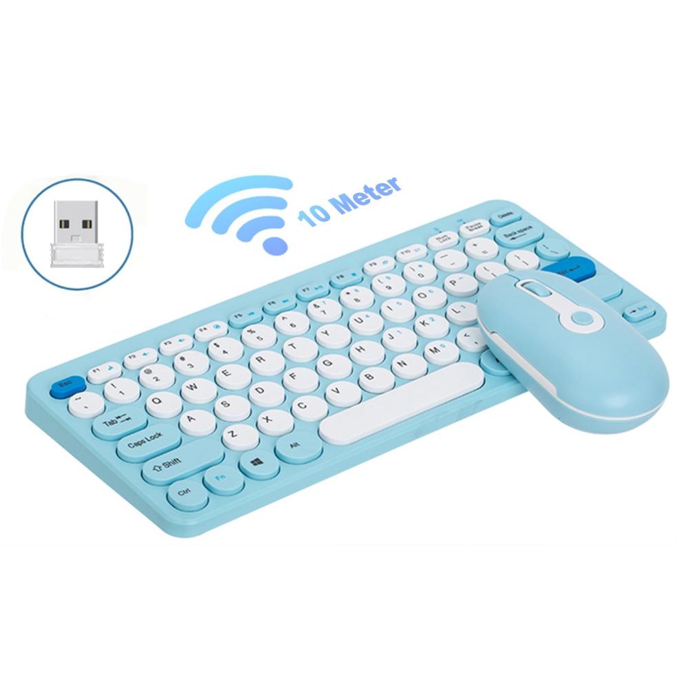 Keyboards & Mouse |   Wireless Keyboard and Mouse Combo  2.4G  Ergonomic  Compact  Silent  for Computer and Laptop Computer Peripherals Keyboards & Mouse