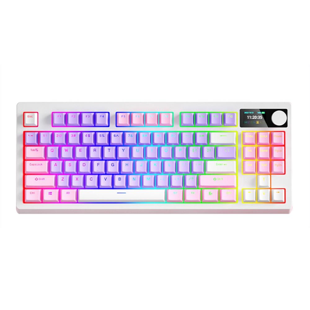 Keyboards & Mouse |   Wireless Mechanical Keyboard K87 Keyboard RGB Mechanical Keyboard  Three Mode Connectivity  18 Lighting Effects  Hot Swap  High Capacity Battery  DIY Software Support  for PC Gaming and Typing (Red Switch) Computer Peripherals Keyboards & Mouse