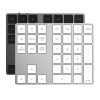 Keyboards & Mouse |   Wireless Numeric Keyboard Aluminium 34 Key BT Keyboard Built-in Rechargeable Battery Keypad for Windows/iOS/Android (Silver) Computer Peripherals Keyboards & Mouse