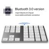 Keyboards & Mouse |   Wireless Numeric Keyboard Aluminium 34 Key BT Keyboard Built-in Rechargeable Battery Keypad for Windows/iOS/Android (Silver) Computer Peripherals Keyboards & Mouse