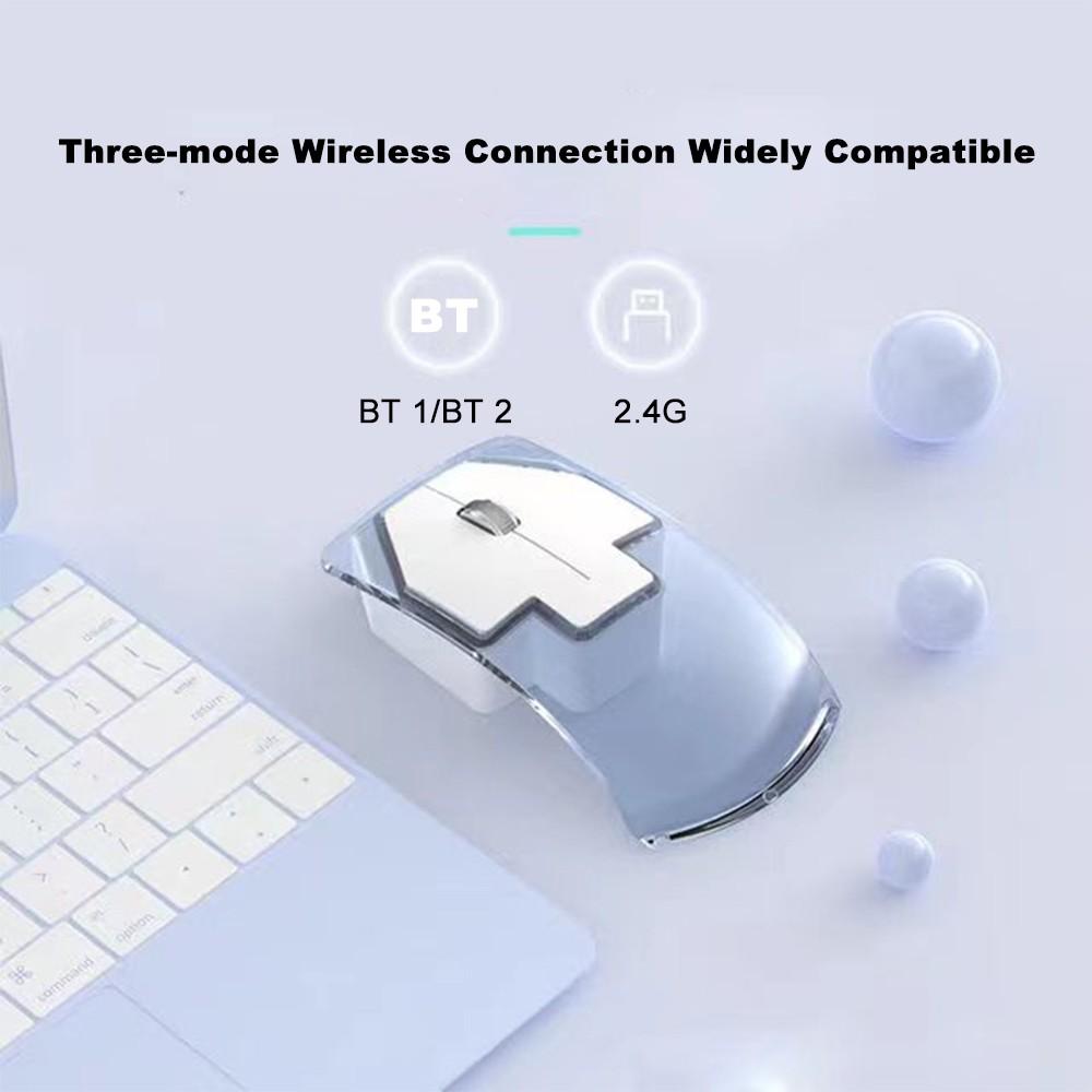 Keyboards & Mouse |   Wireless Silent Charging Mice for Laptop Gaming Mouse Three-mode Wireless Connection BT5.0 DPI 1600 Silent Design  Long Battery Life  Ergonomic Design for computer and network users Computer Peripherals Keyboards & Mouse