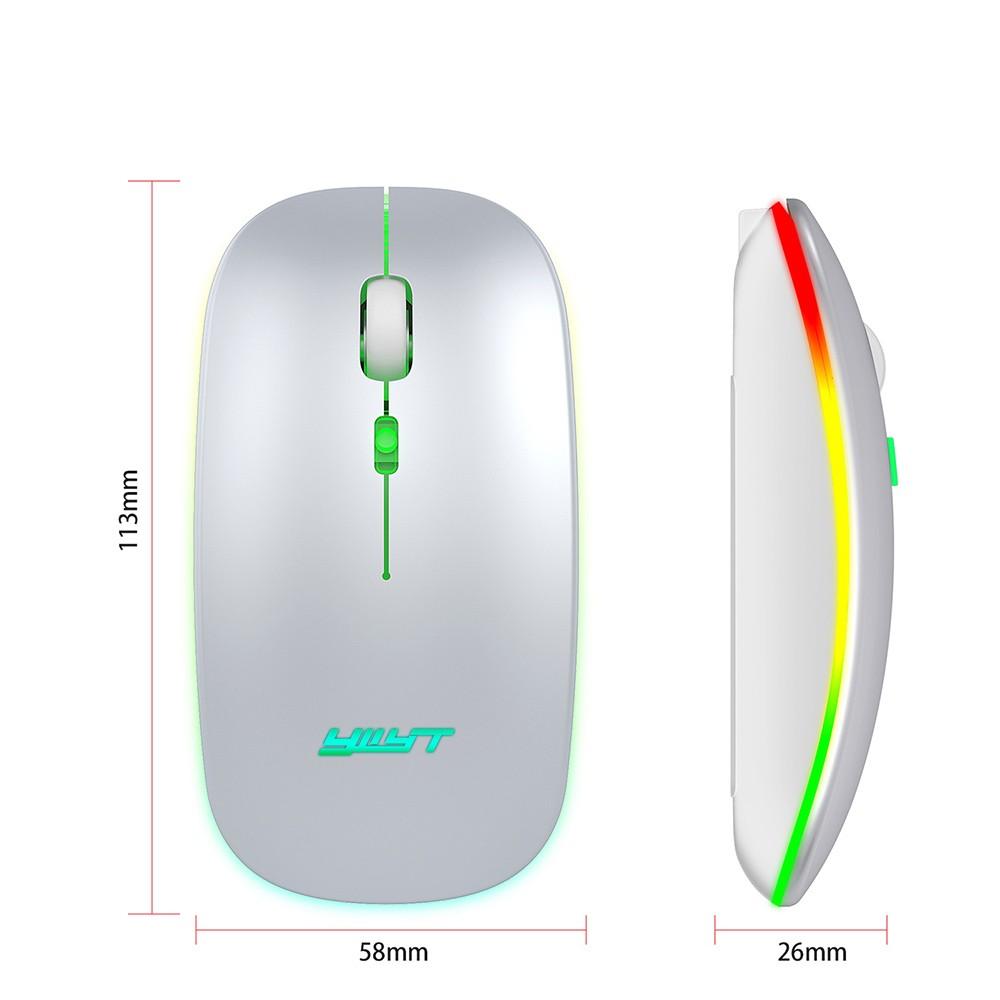 Keyboards & Mouse |   YWYT 2.4G Wireless Mouse Slim Rechargeable Mouse Quiet Operation 3 Adjustable DPI Levels Breathing Light, Black Computer Peripherals Keyboards & Mouse