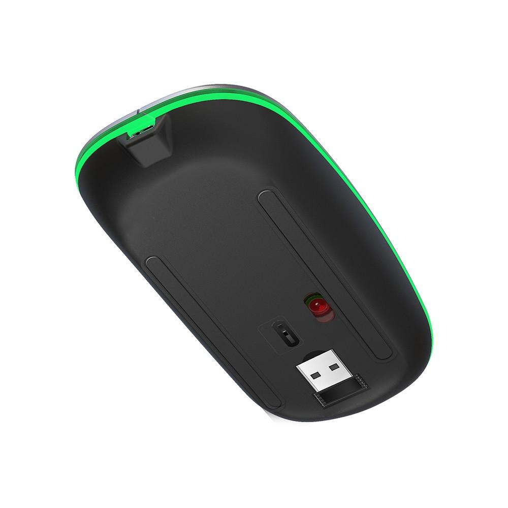 Keyboards & Mouse |   YWYT 2.4G Wireless Mouse Slim Rechargeable Mouse Quiet Operation 3 Adjustable DPI Levels Breathing Light, Black Computer Peripherals Keyboards & Mouse