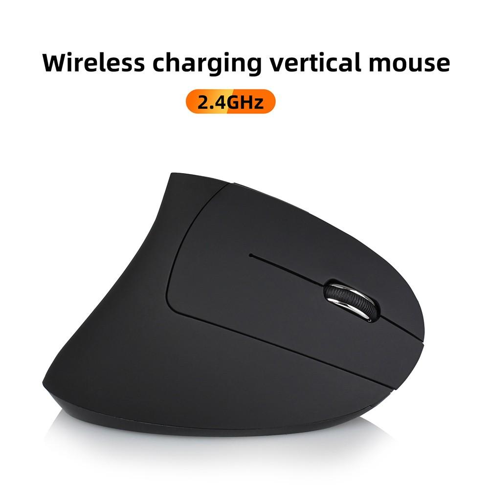 Keyboards & Mouse |   YWYT 2.4G Wireless Rechargeable Vertical Mouse Ergonomic Upright Mouse Optical Mouse 3 Adjustable DPI Levels/ Plug&Play Black Computer Peripherals Keyboards & Mouse