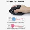 Keyboards & Mouse |   YWYT 2.4G Wireless Vertical Mouse Ergonomic Vertical Mouse Upright Mouse Optical Mouse 3 Adjustable DPI Levels/ Plug&Play Black Computer Peripherals Keyboards & Mouse