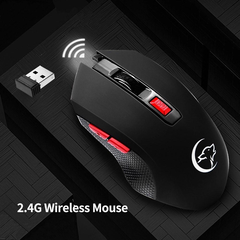 Keyboards & Mouse |   YWYT G817 Wireless Mouse 2.4G Wireless Gaming Mouse 2400DPI 6 Buttons Optical Ergonomic Mouse with USB Receiver for PC Laptop Computer Peripherals Keyboards & Mouse