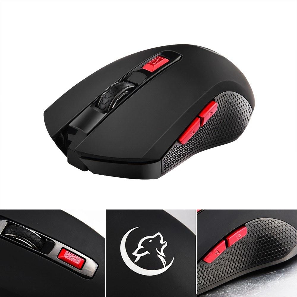 Keyboards & Mouse |   YWYT G817 Wireless Mouse 2.4G Wireless Gaming Mouse 2400DPI 6 Buttons Optical Ergonomic Mouse with USB Receiver for PC Laptop Computer Peripherals Keyboards & Mouse