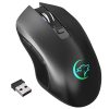 Keyboards & Mouse |   YWYT G851 2.4GHz Wireless Mouse Rechargeable Mute Mouse Ergonomic Mouse with Colorful Light Effect for Desktop Laptop Computer Peripherals Keyboards & Mouse